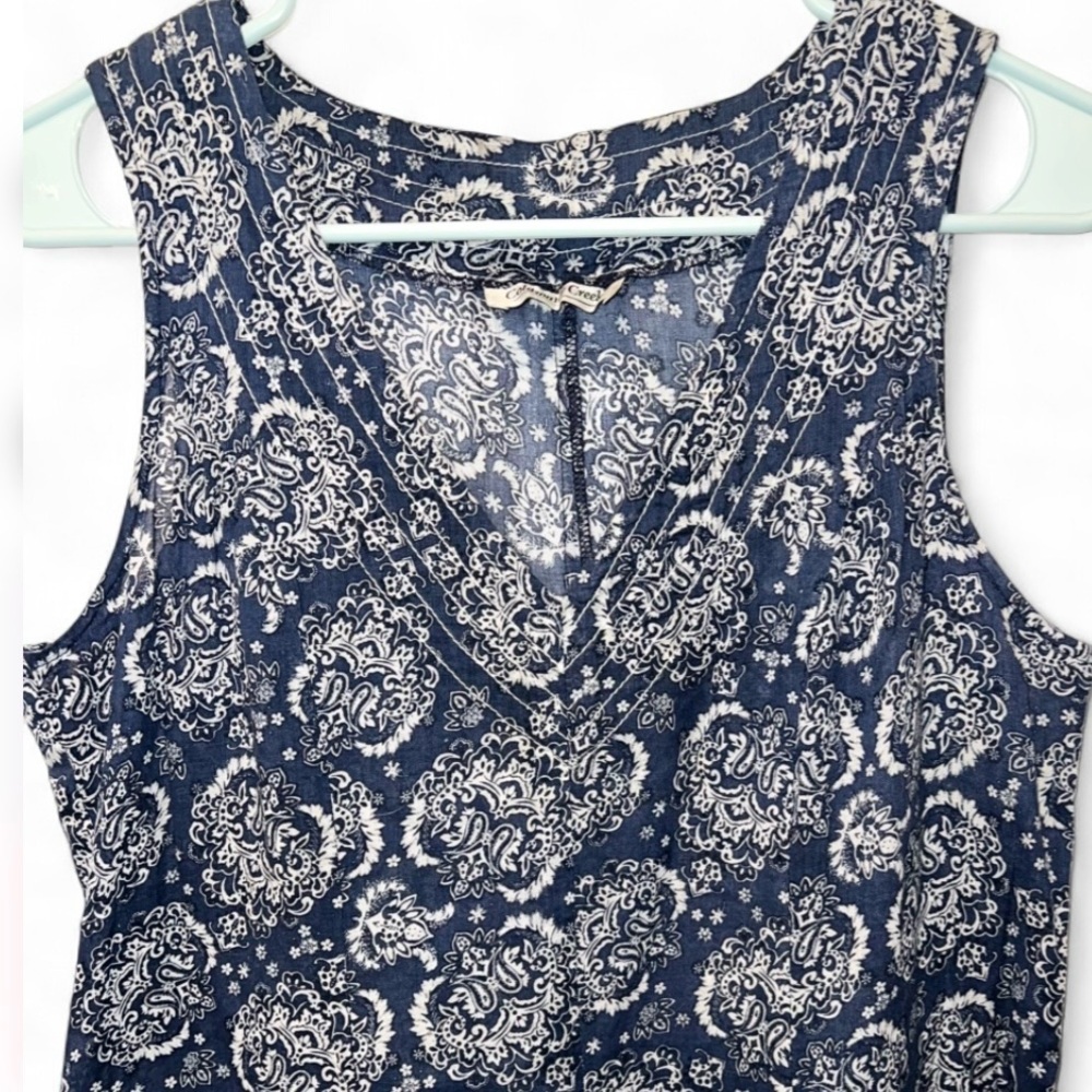 Coldwater Creek Paisley Maxi Dress Coastal Boho - Picture 4 of 12
